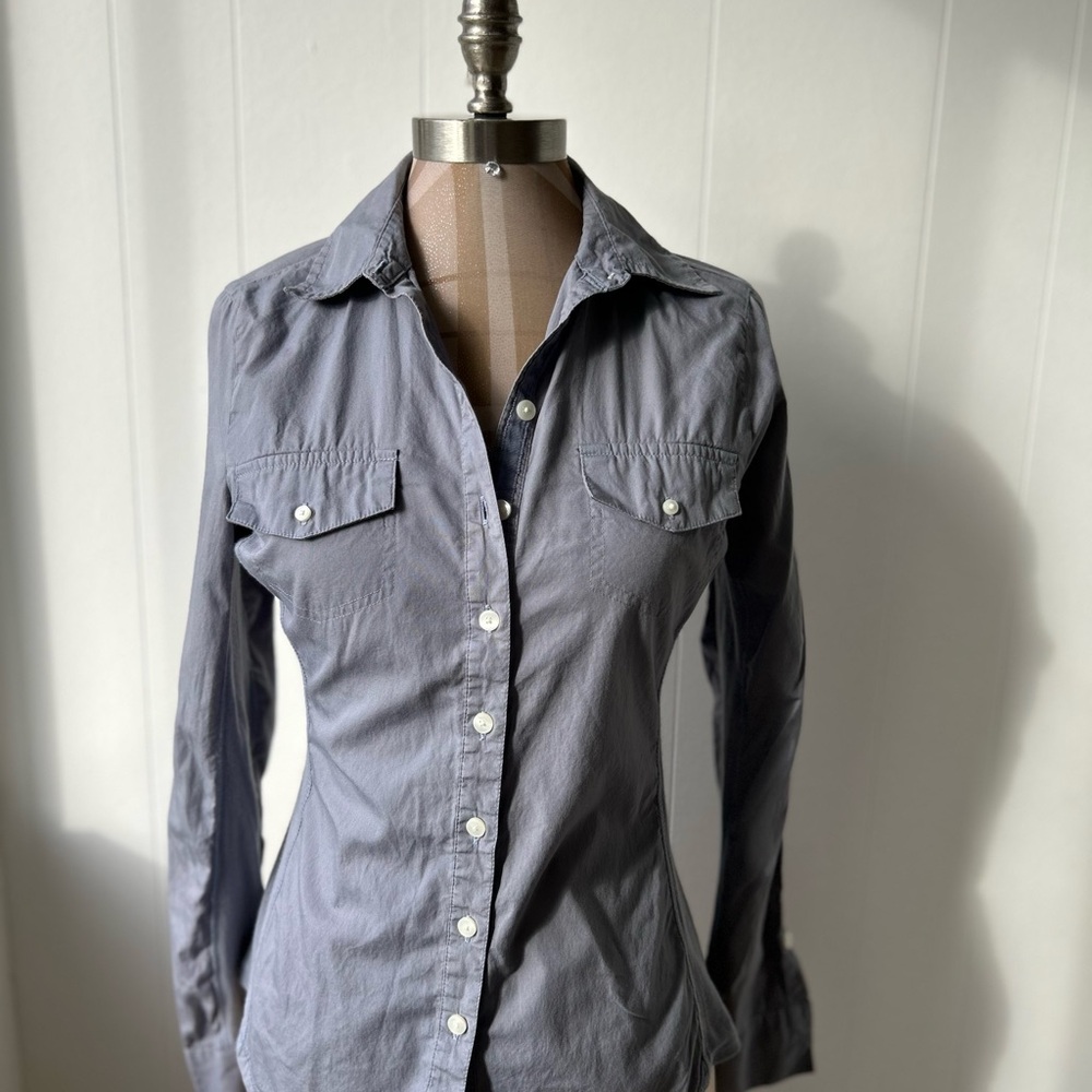 Converse Women's Blue Button Down Shirt